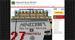 Desktop Screenshot of mcserverreviews.com